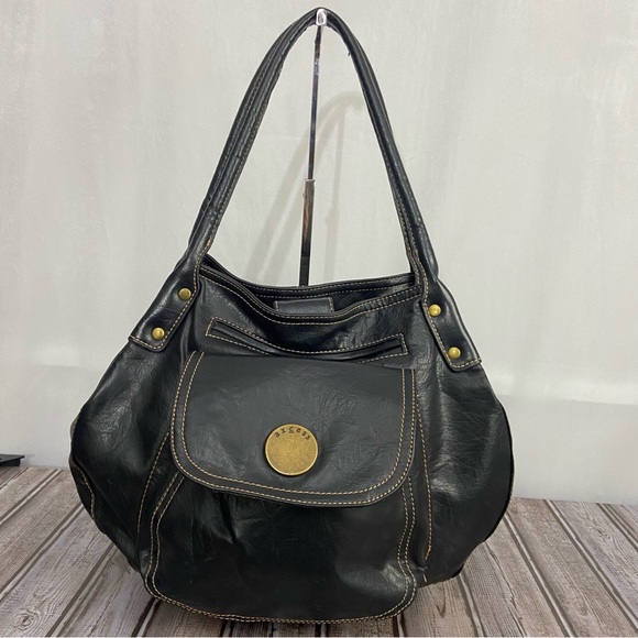 Axcess Handbags - Liz Claiborne Axcess Vintage Faux Leather Shoulder Bag Purse
